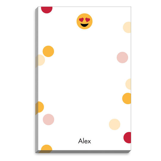 Emoji Heart Eyes Dots Notepads